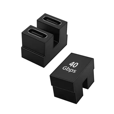 Adapter TYPE-C ženski na TYPE-C ženski U-oblikovan, 2 kosa, 40GB