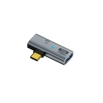 2-v-1 večnamenski adapter USB-C: Sočasno polnjenje USB in 100 W PD