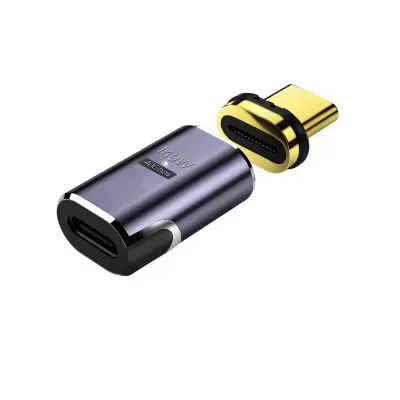 140W Magnetni adapter Type-C ženski na Type-C moški - Ravna glava