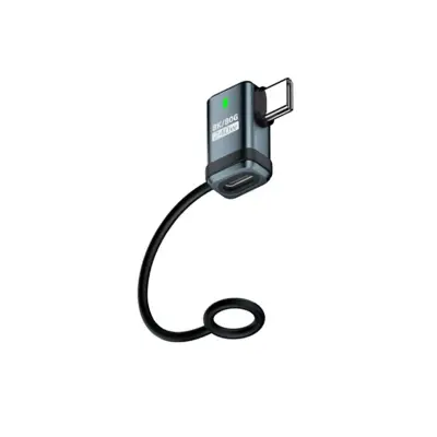 2-Pack Type-C Ženski na Type-C Moški Stranski Upogibni Adapter 240W 120Gbps Grey+Blue