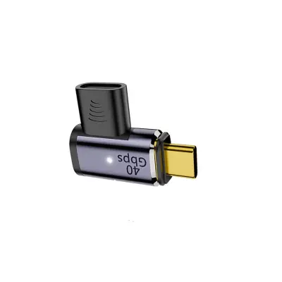 Stranski upogibni magnetni adapter Type-C ženski na Type-C moški