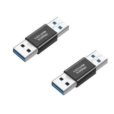 Adapter USB moški na USB moški 3.1 ravni priključek (2 kosa)