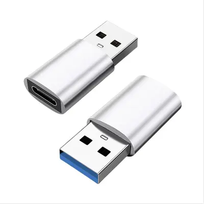 USB 3.0 Moški na Type-C Ženski Adapter za Digitalni Avdio (2 kosa) Silver