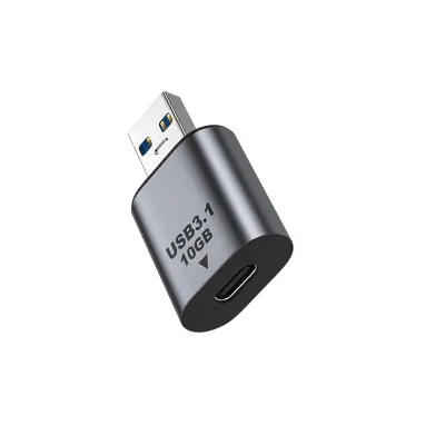 2-Pack Adapter Type-C (ženski) na USB (moški), aluminij, 10 Gbps prenos podatkov