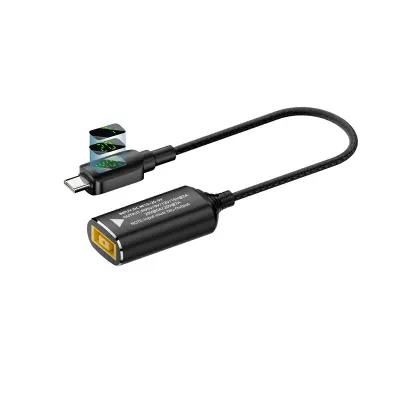 140W DC na USB-C adapter: Lenovo kvadratni vtič na Type-C z digitalnim zaslonom
