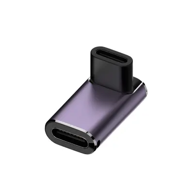 240W večnamenski adapter USB-C: ženski na ženski, 40 Gbps, 8K video, vijoličen