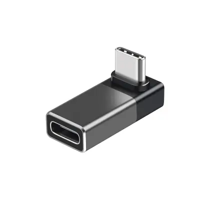 USB4 Type-C moški na ženski adapter - pravi kotni pretvornik, podpira 240W polnjenje in 40Gbps prenos podatkov