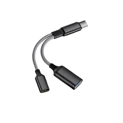 Vsestranski pretvornik Type-C v USB s podporo za polnjenje Black