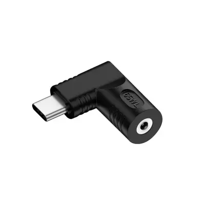 65W L-oblikovan DC ženski na USB Type-C moški adapter - pretvornik moči