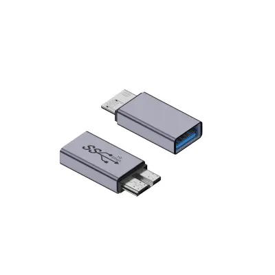 2-Pack USB A Female to Micro B Male Adapter - Aluminijasta Zlitina Pretvornik