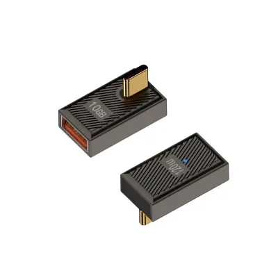 USB A ženski na Type-C moški adapter pod pravim kotom, 120 W hitro polnjenje