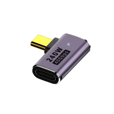 240W Multifunkcijski Adapter: 40Gbps USB4.0 Type-C Moški na Ženski Stranski
