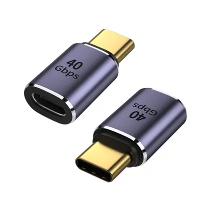 Adapter TYPE-C ženski na TYPE-C moški ravni adapter, komplet 2