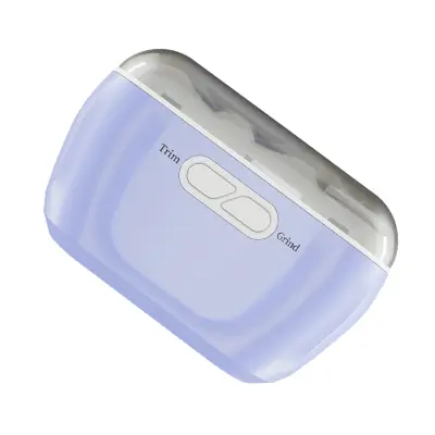 Polnilna električna turpija za nohte 3-stopenjska, USB-C Purple