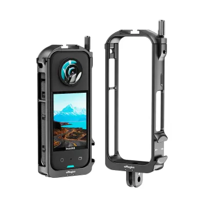 Kovinska zaščitna kletka za Insta360 X3 z pokrovom leče in montažo