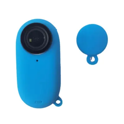 Insta360 Go3s Zaščitnik Leče iz Silikona za Popolno Varstvo Blue
