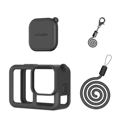 Črn silikonski zaščitni ovoj za GoPro Hero 13, izboljšana zaščita