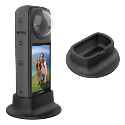 Silikonska podlaga z zaščito leče za Insta360 X4, stabilna