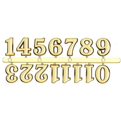 Številčna ploščica za uro – 2cm set rimskih številk Naredi sam Gold