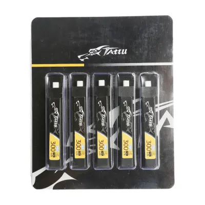 TATTU LIPO BATERIJA 300MAH 3.8V 75C 1S1P HV BT2.0.5 (5 KOSOV)