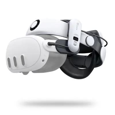 BOBOVR TRAK ZA RAZBREMENITEV Z BATERIJO ZA META QUEST 3 QUEST 3S LONG LIFE