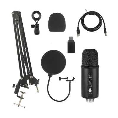 BM-86A USB kondenzatorski mikrofon – komplet za snemanje in streaming