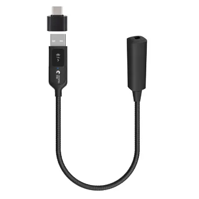 USB mikrofon z enim gumbom za izklop in fleksibilnim vratom