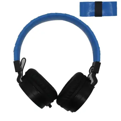 Univerzalna zaščita za naglavni trak slušalk iz PU usnja Blue