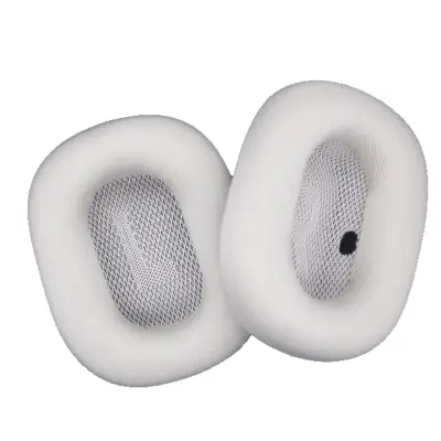 Ušesni blazinici iz proteinskega usnja za AirPods Max 2 – komplet 2 White
