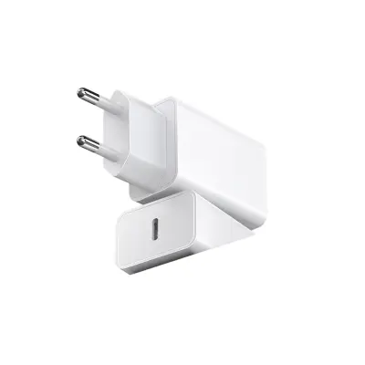 EU USB-C polnilec 5V2A dvojni paket, mat PC ohišje, 10W White