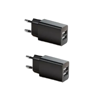 5V2A EU dvojni USB adapter, 2-kom - kompakten PC V0 ohišje Black