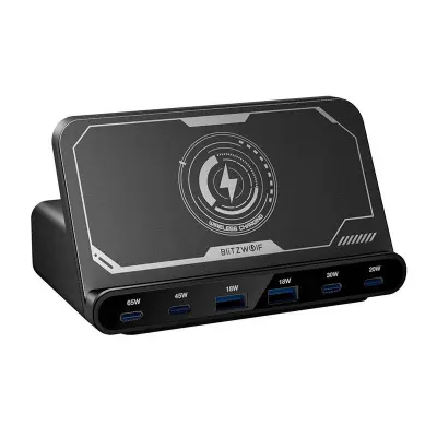 BLITZWOLF BW-S27 160W STENSKI POLNILEC ZA TELEFONE 2X USB-A 4X USB-C