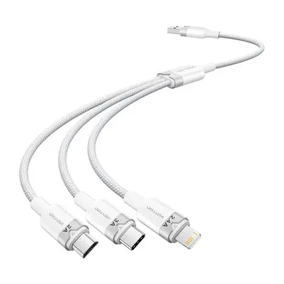 VENTION USB 2.0 A KABEL ZA LIGHTNING IPHONE MICRO USB TYPE-C TELEFON 15M