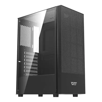 OHIŠJE ZA RAČUNALNIK DARKFLASH A290 ATX S STEKLENO ŠKATLO IN LED EFEKTI
