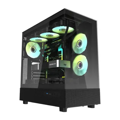 DARKFLASH RAČUNALNIŠKO OHIŠJE DPX90 ZA PC Z VENTILACIJO IN HITRO INSTALACIJO