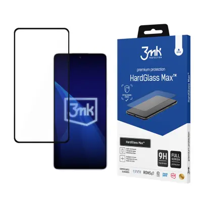 3MK KALJENO STEKLO HARDGLASS MAX ZA ZAŠČITO ZASLONA ZA XIAOMI REDMI NOTE 14 5G
