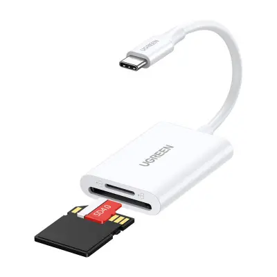 UGREEN CM265 2V1 BRALNIK KARTIC USB-C (BEL)