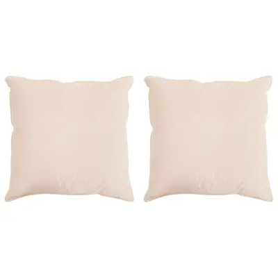 vidaXL Vzglavnik 2 pcs Bež 60 x 60 cm Kapok Svinčnik