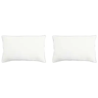 vidaXL Vzglavnik 2 pcs Bela 60 x 70 cm Bambusova vlakna