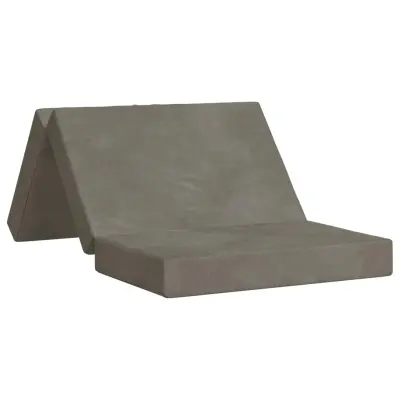 vidaXL Zložljiv kavč postelja 100 x 67 x 45 cm Svetlo siva