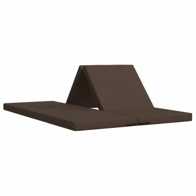 vidaXL Zložljiv kavč postelja 140 x 67 x 45 cm Taupe