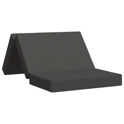 vidaXL Zložljiv kavč postelja 80 x 67 x 45 cm Temno siva
