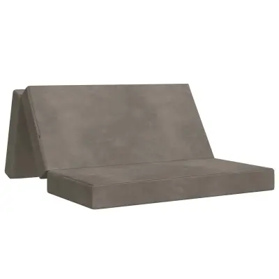 vidaXL Zložljiv kavč postelja 180 x 67 x 45 cm Svetlo siva