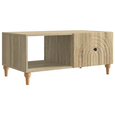 vidaXL Klubska miza Sonoma hrast 90 x 50 x 40 cm Inženirski les