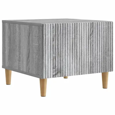 vidaXL Klubska miza Siva Sonoma 49 x 50 x 40 cm Inženirski les