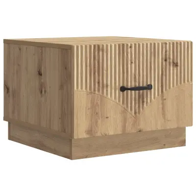 vidaXL Klubska miza Artisan hrast 49 x 50 x 37 cm Inženirski les