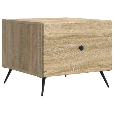 vidaXL Klubska miza Sonoma hrast 49 x 50 x 40 cm Inženirski les