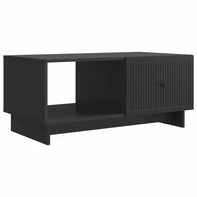 vidaXL Klubska miza Črna 90 x 50 x 40 cm Inženirski les