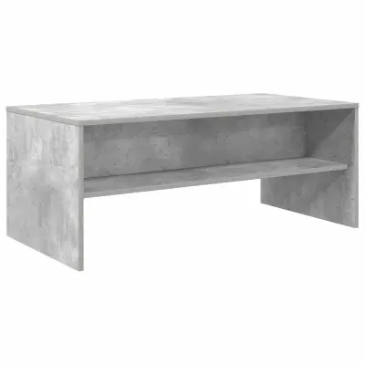 vidaXL Klubska miza Betonsko siva 100 x 50 x 40 cm Konstruiran les