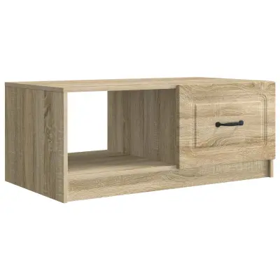 vidaXL Klubska miza Sonoma hrast 90 x 50 x 37 cm Inženirski les